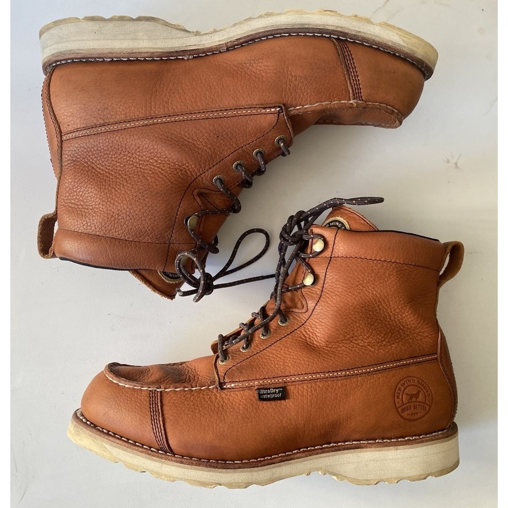 Red Wing Irish Setter 838 Wingshooter Waterproof Boots Soft Moc Toe Size 12 EE